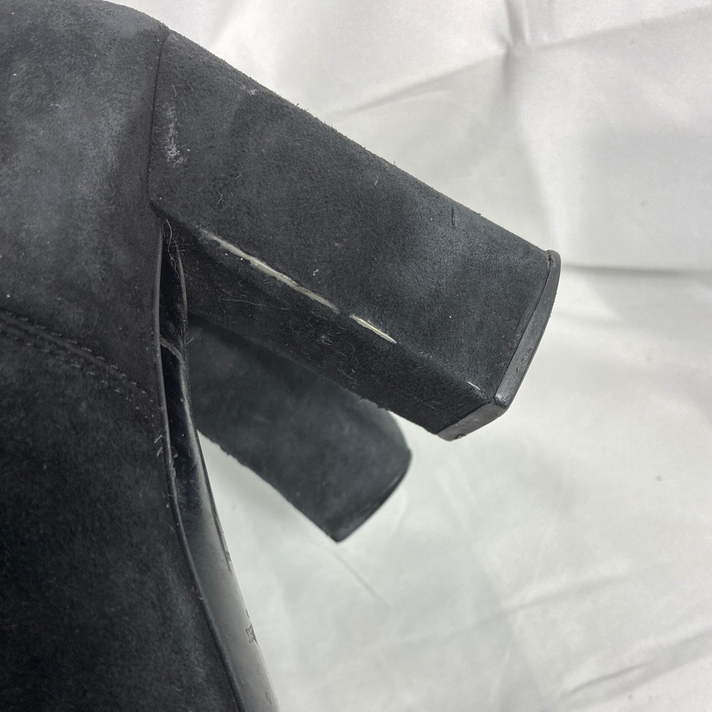 Saint Laurent Paris Loulou 70 Black Suede Chelsea Block Heel Boots 393796 38 - Picture 10 of 10